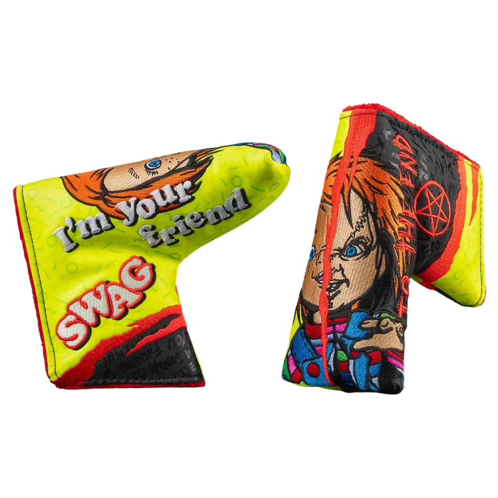 Limited Swag Golf Chucky Friend To The End Blade Putter Headcover *opened, no bag*