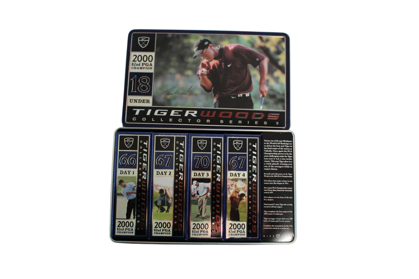 Tiger Woods Collector Series 1-4 Grand Slam Limited Golf Balls