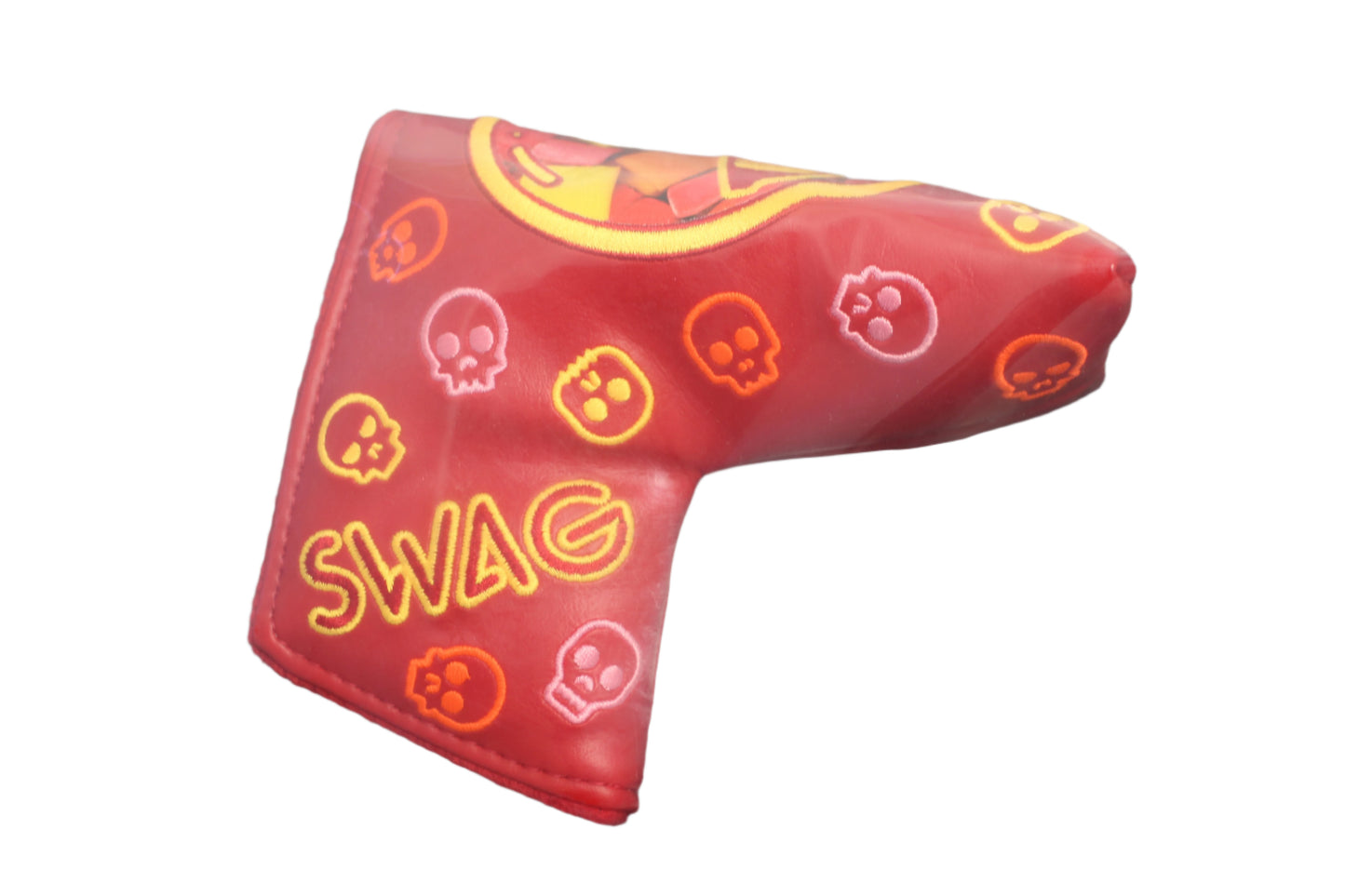 Swag Golf - Candy (Starburst) Red Skulls Blade Putter Headcover - The Golf Guys Online