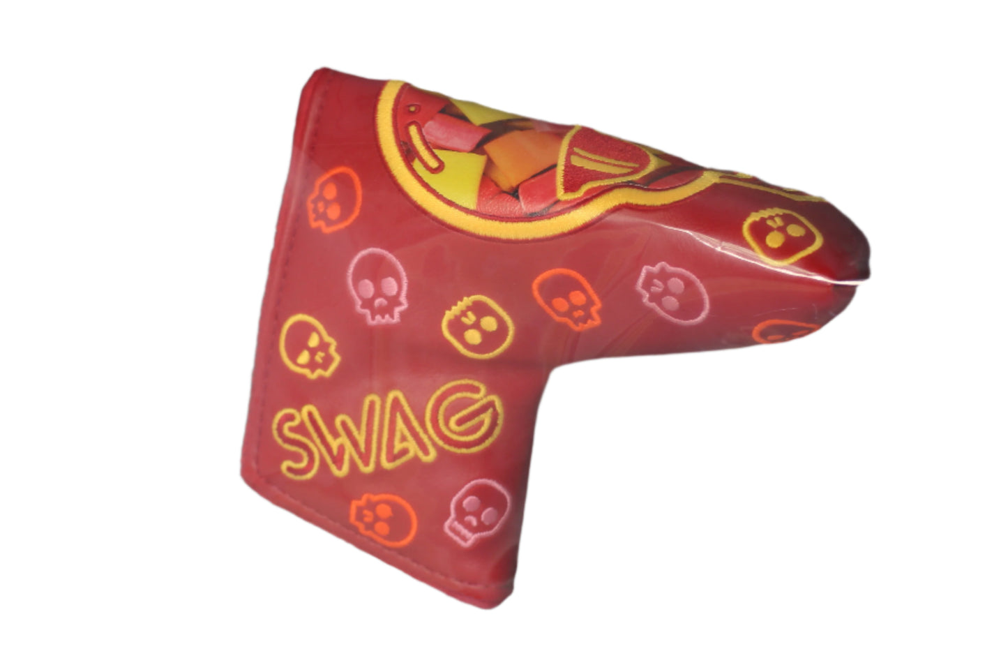 Swag Golf - Candy (Starburst) Red Skulls Blade Putter Headcover - The Golf Guys Online
