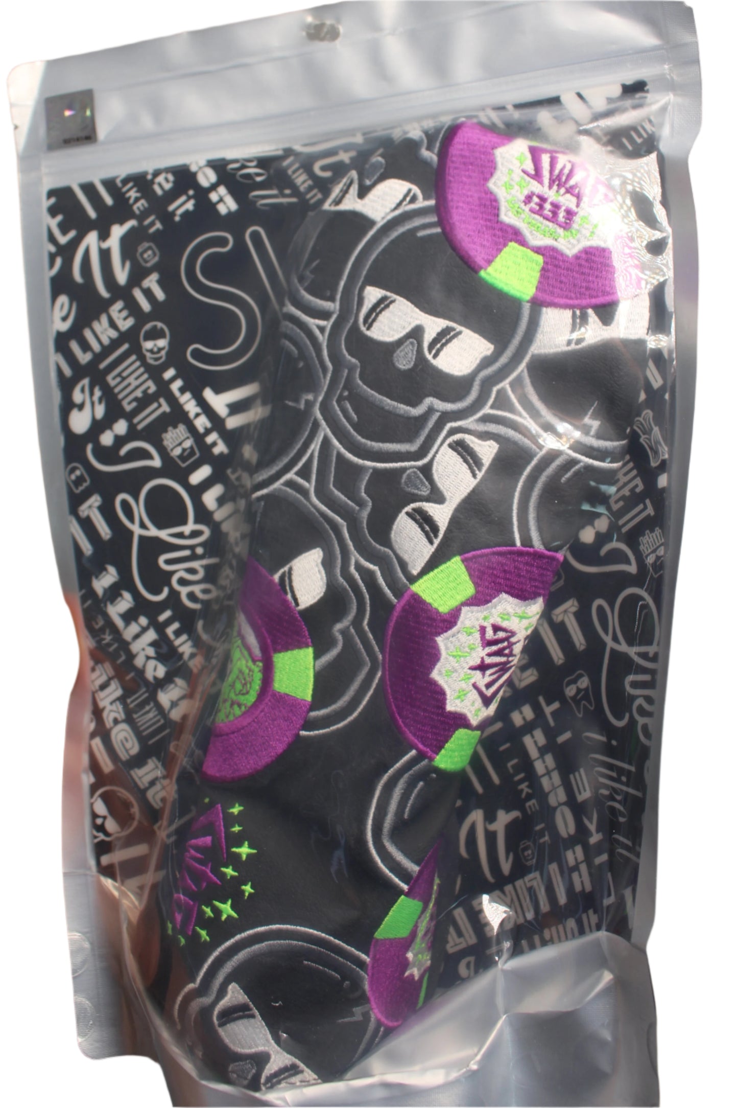 Swag Golf - Falling Poker Chips (Las Vegas) Black/Purple/Green Fairway Wood Headcover - The Golf Guys Online