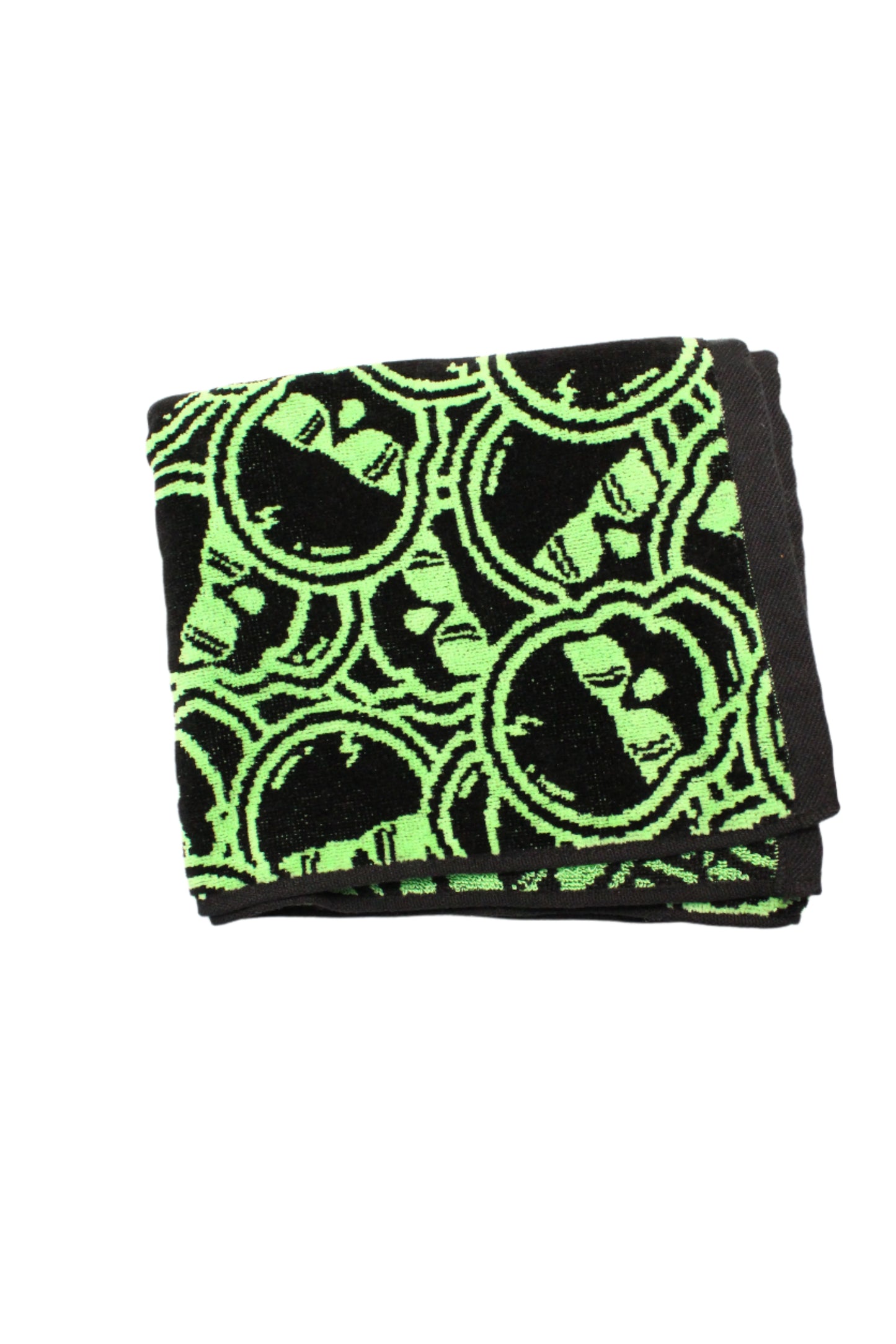 Swag Golf - Stacked Skulls Green/Black Golf Towel - The Golf Guys Online