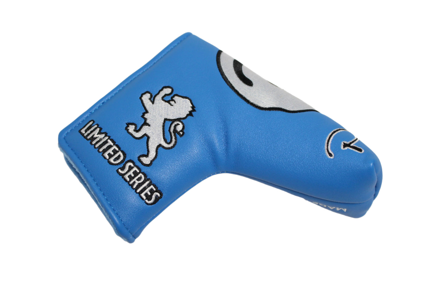 Piretti - Limited Edition Circle P Blue/White Blade Putter Headcover - The Golf Guys Online
