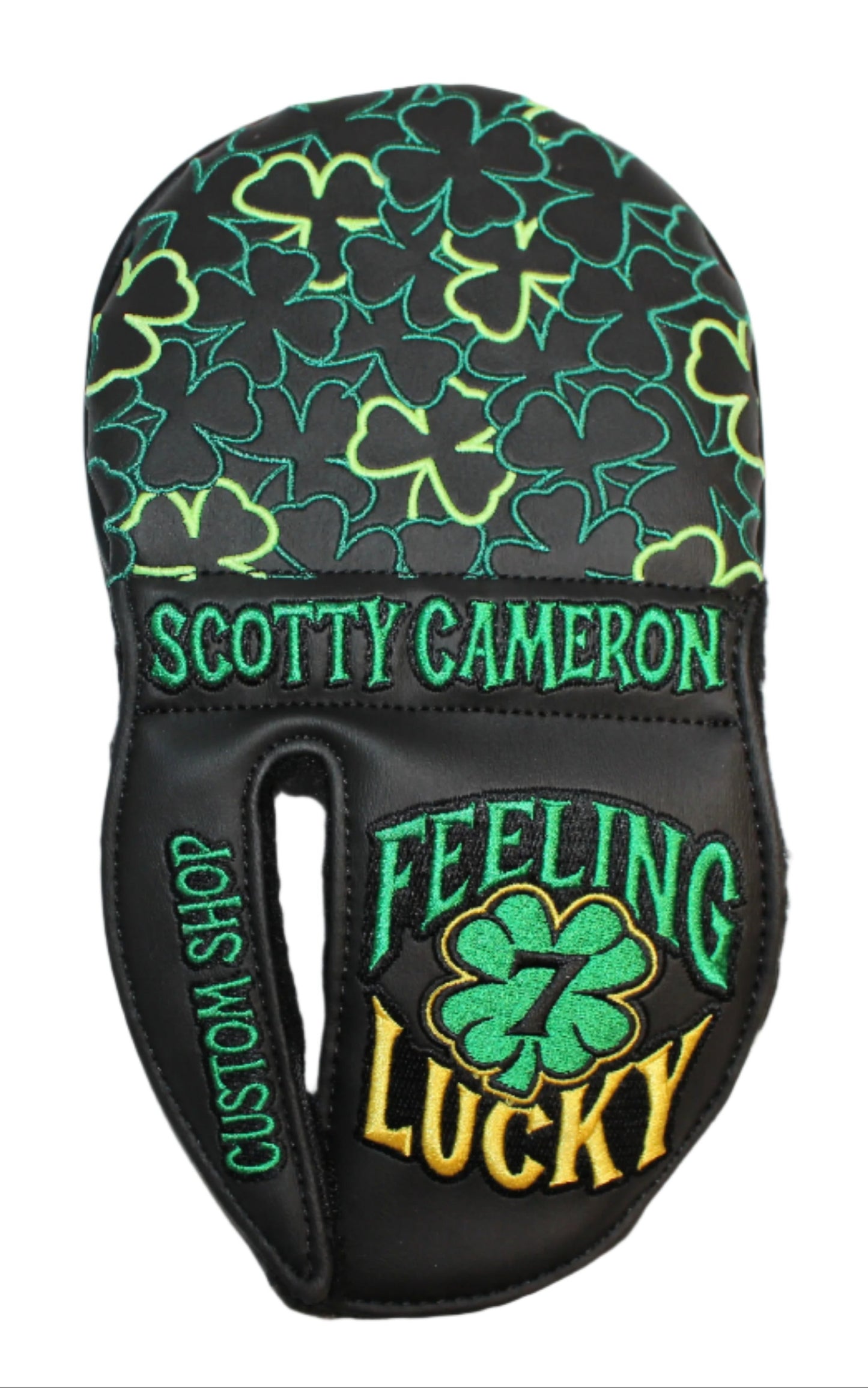 Scotty Cameron - Custom Shop Feeling Lucky Four Leaf Mid-Round Mallet Putter Headcover - The Golf Guys Online