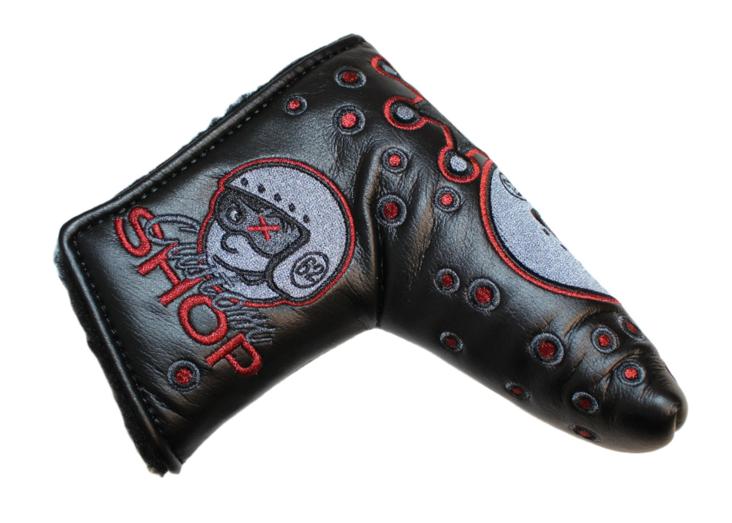 Scotty Cameron - Custom Shop Johnny Racer Grey/Red Blade Putter Headcover - The Golf Guys Online