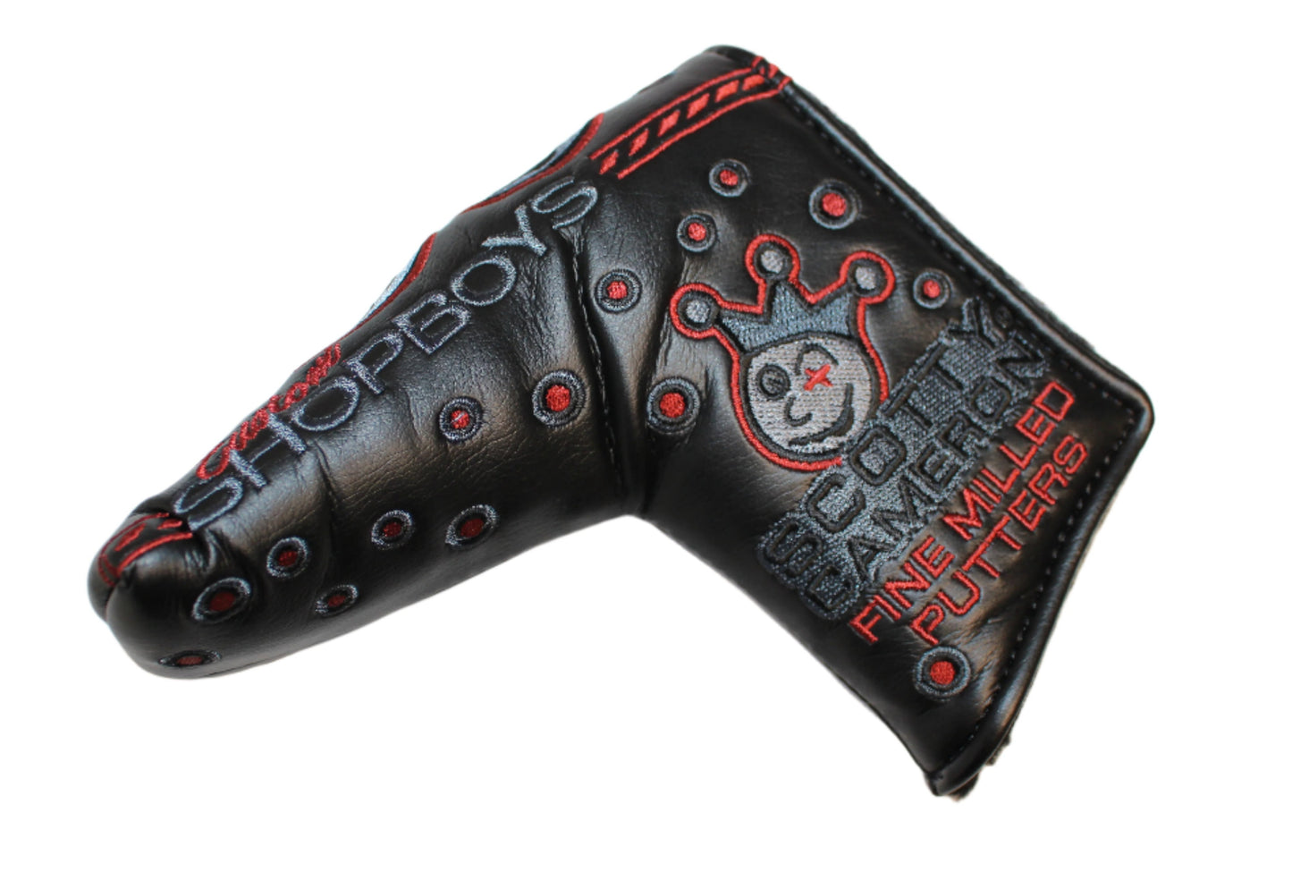 Scotty Cameron - Custom Shop Johnny Racer Grey/Red Blade Putter Headcover - The Golf Guys Online