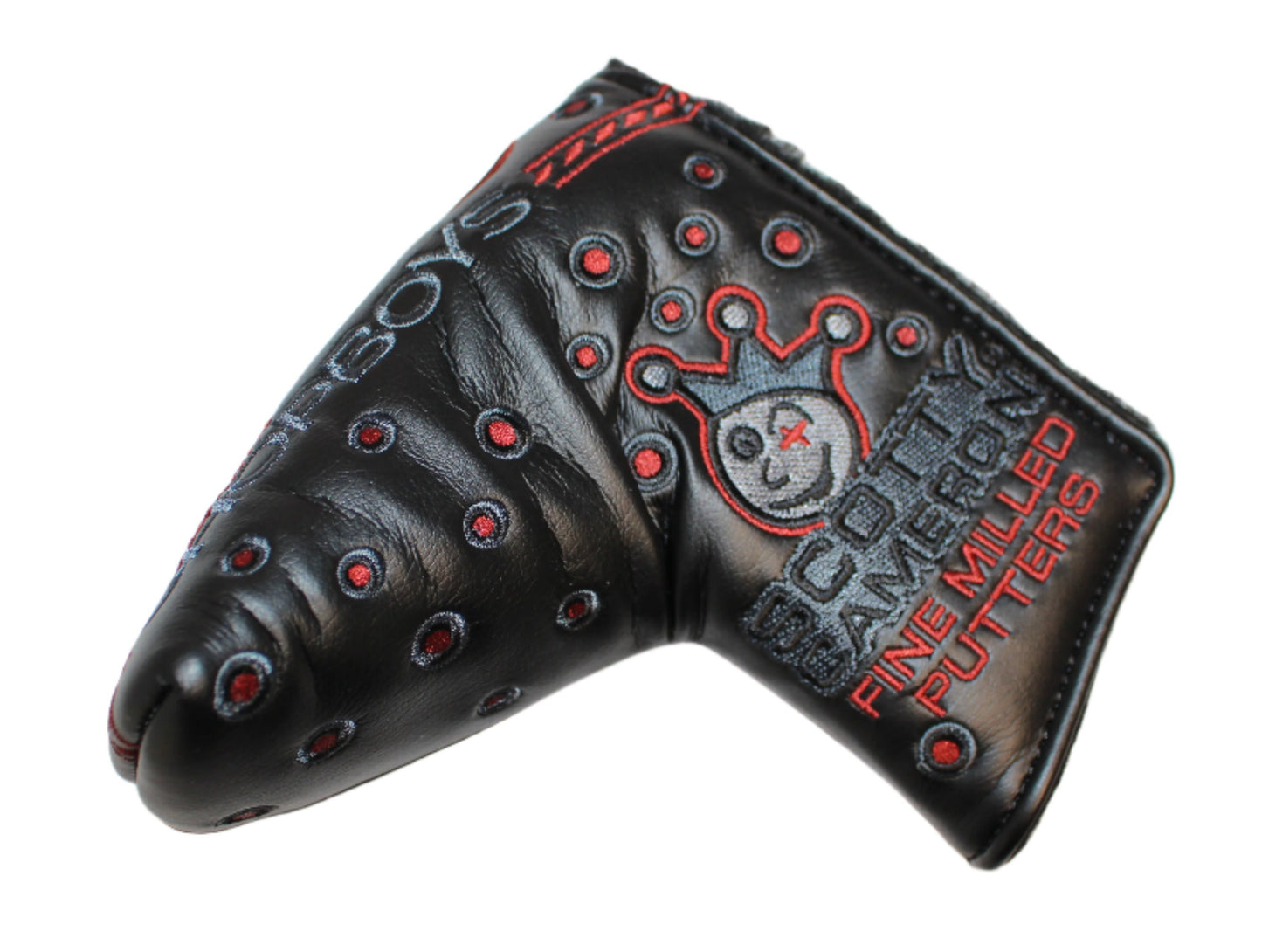 Scotty Cameron - Custom Shop Johnny Racer Grey/Red Mid-Mallet Putter Headcover - The Golf Guys Online