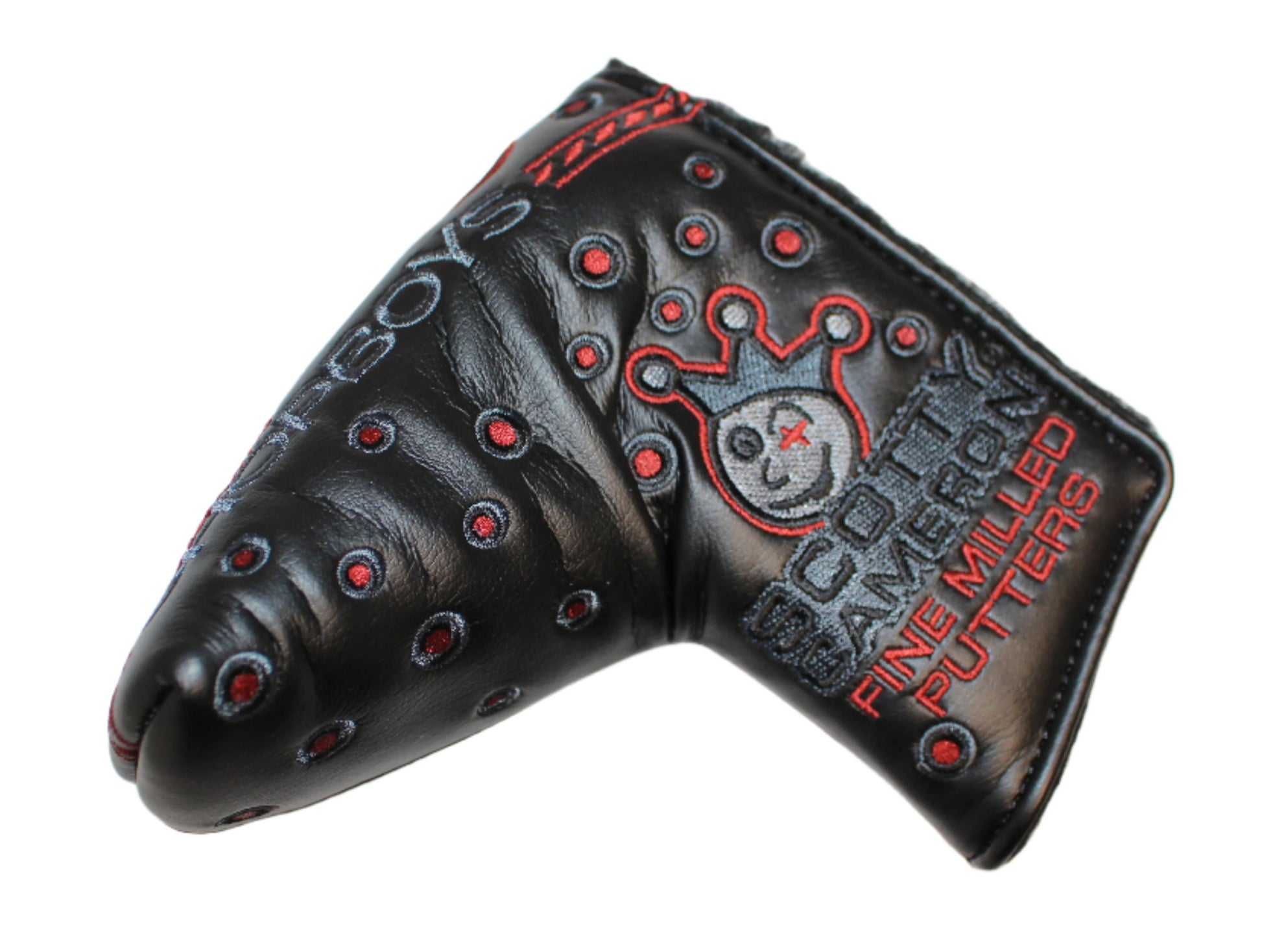 Scotty Cameron - Custom Shop Johnny Racer Grey/Red Mid-Mallet Putter Headcover - The Golf Guys Online