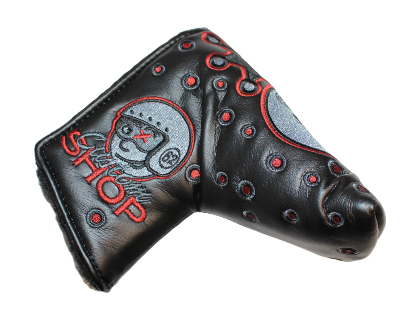 Scotty Cameron - Custom Shop Johnny Racer Grey/Red Mid-Mallet Putter Headcover - The Golf Guys Online