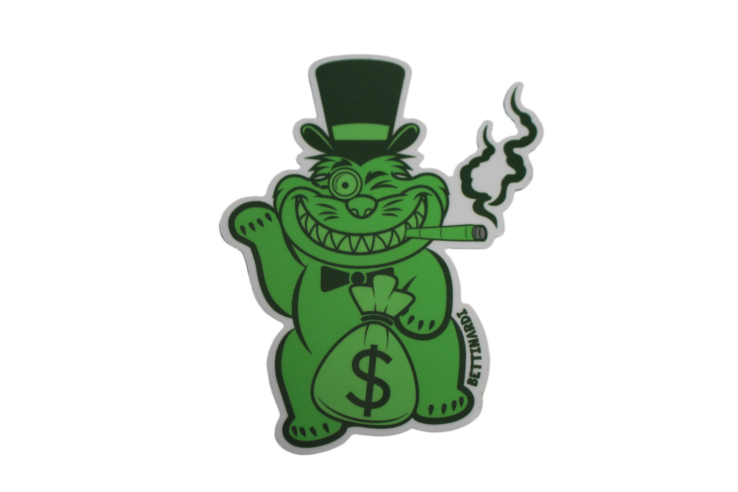 Bettinardi - 2025 Stock Green Money Cat Sticker