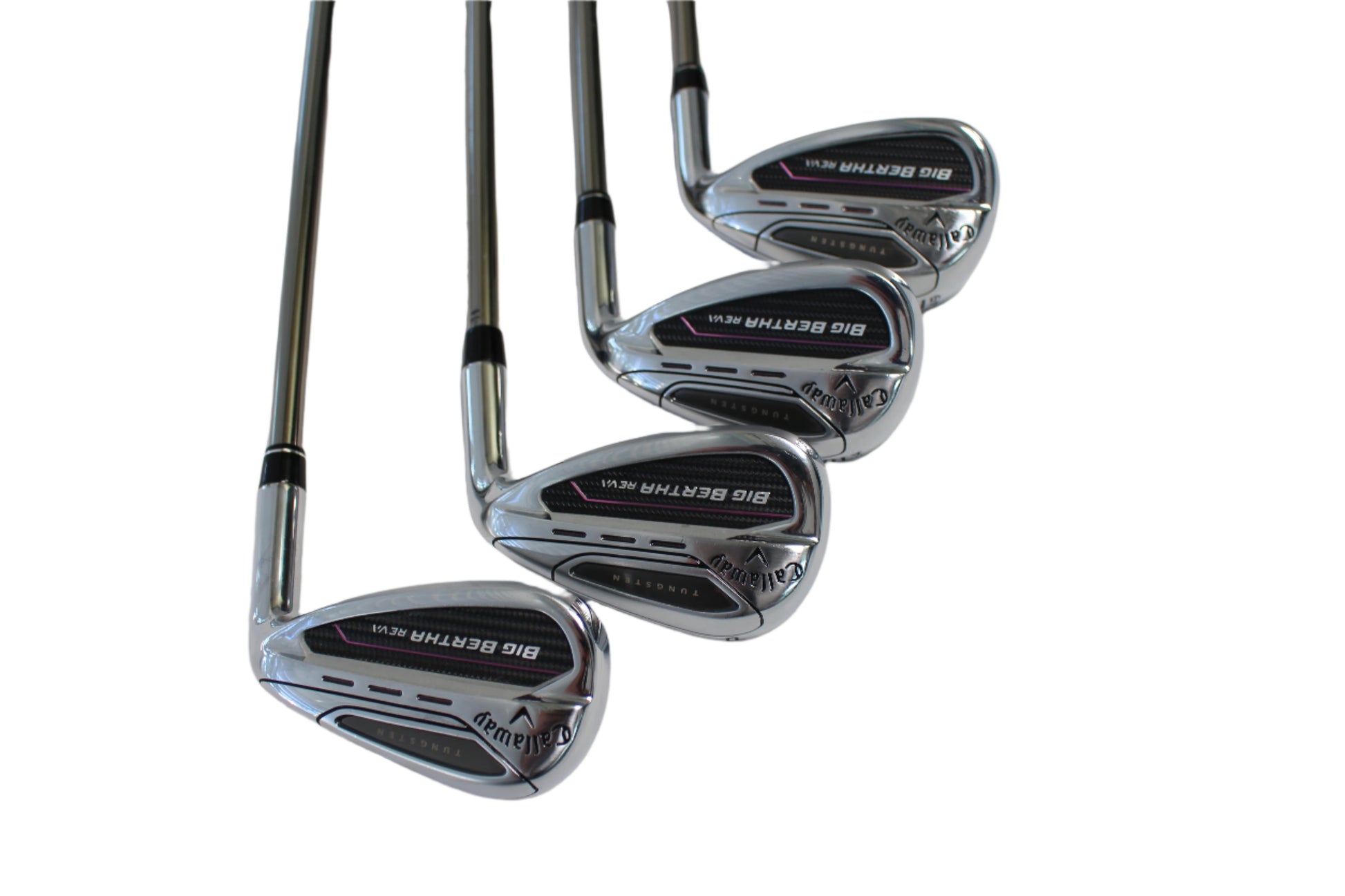 Pre-Owned Callaway Big Bertha Reva '23 9-P, AW, SW Iron Set w/ RCH 45 W (Ladies) Shafts (- 1.0") (Above Average) - The Golf Guys Online