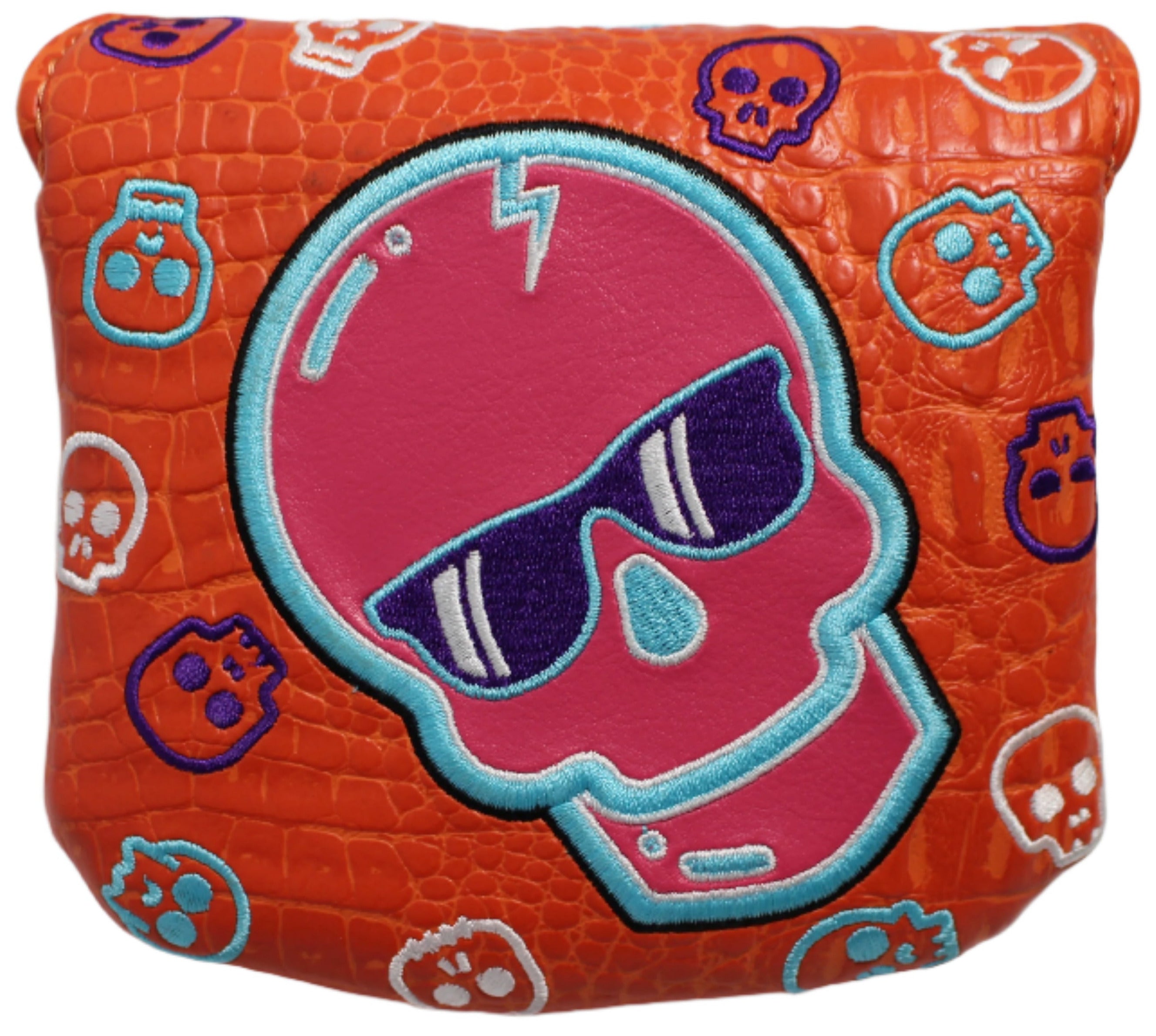 Swag Golf - Skulls Orange/Pink/Blue Mallet Putter Headcover  display picture 1