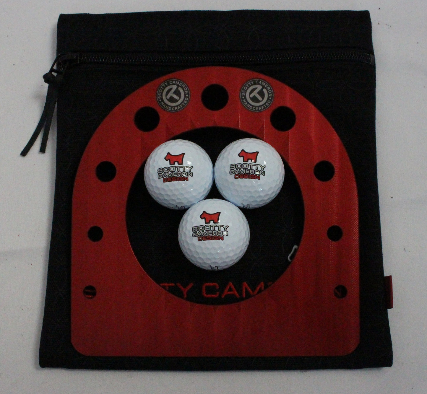 Scotty Cameron Milled Putting Cup Kit - The Art of Putting Scotty Dog - Red/White - The Golf Guys Online