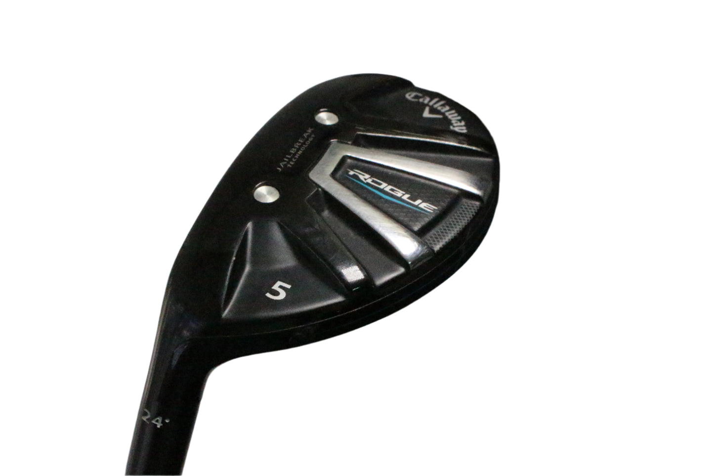Pre-Owned Callaway Rogue 5 Hybrid (24.0) (Left Hand) W/ Oban Isawa 03 70g (Regular) (40 inch) Shaft (Avergae) - The Golf Guys Online