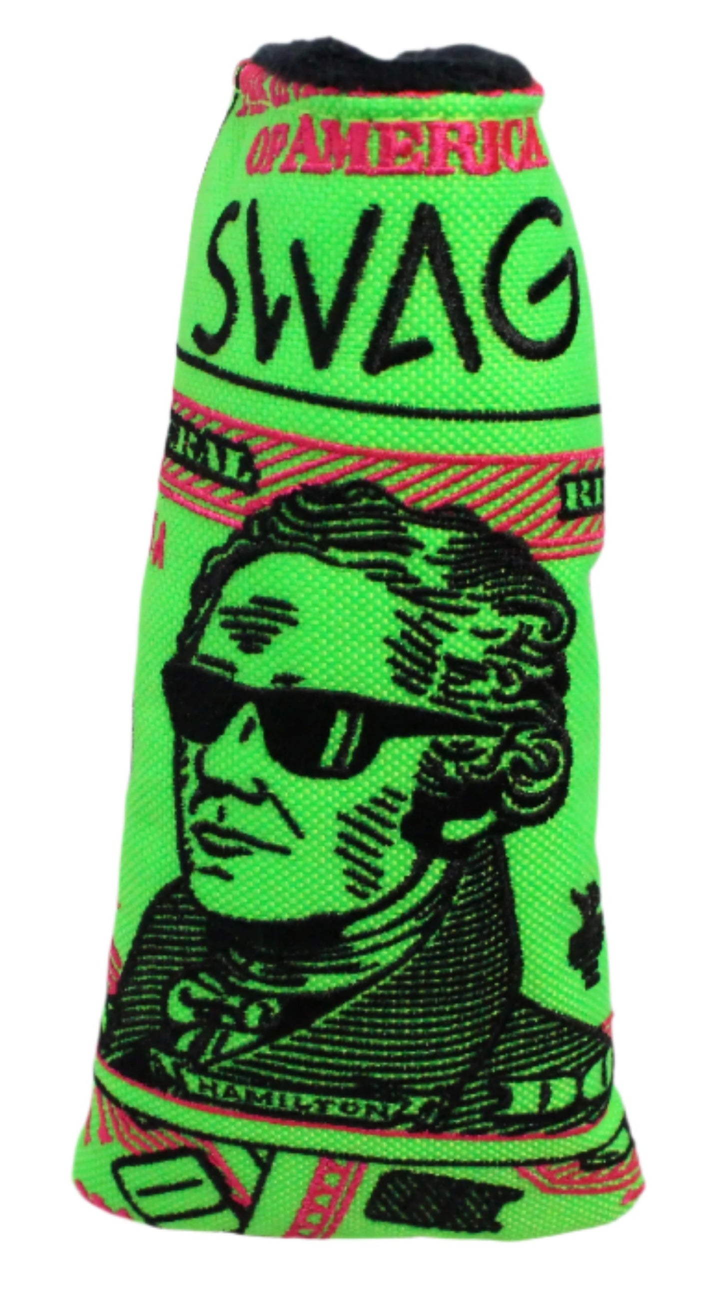 Swag Golf - Almighty Dollar 5.0 Alexander Hamilton Blade Putter Headcover *opened, no bag* - The Golf Guys Online
