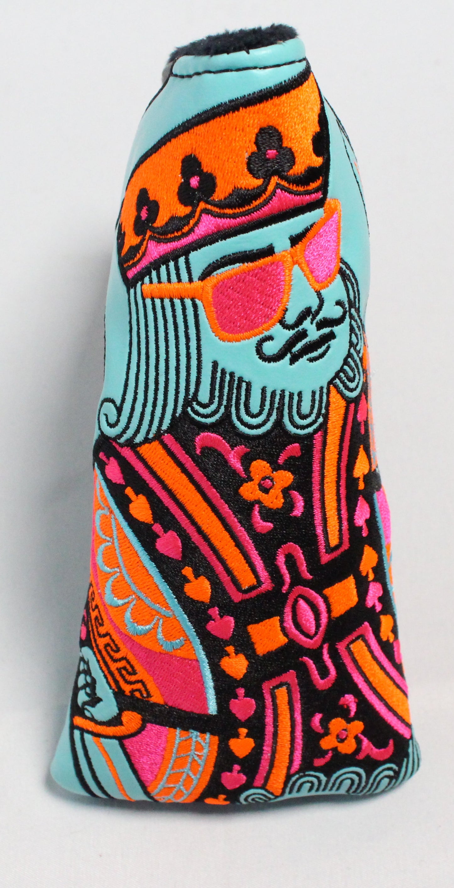 Swag Golf - Swag King Blue/Black/Orange Blade Putter Headcover *opened, no bag* - The Golf Guys Online