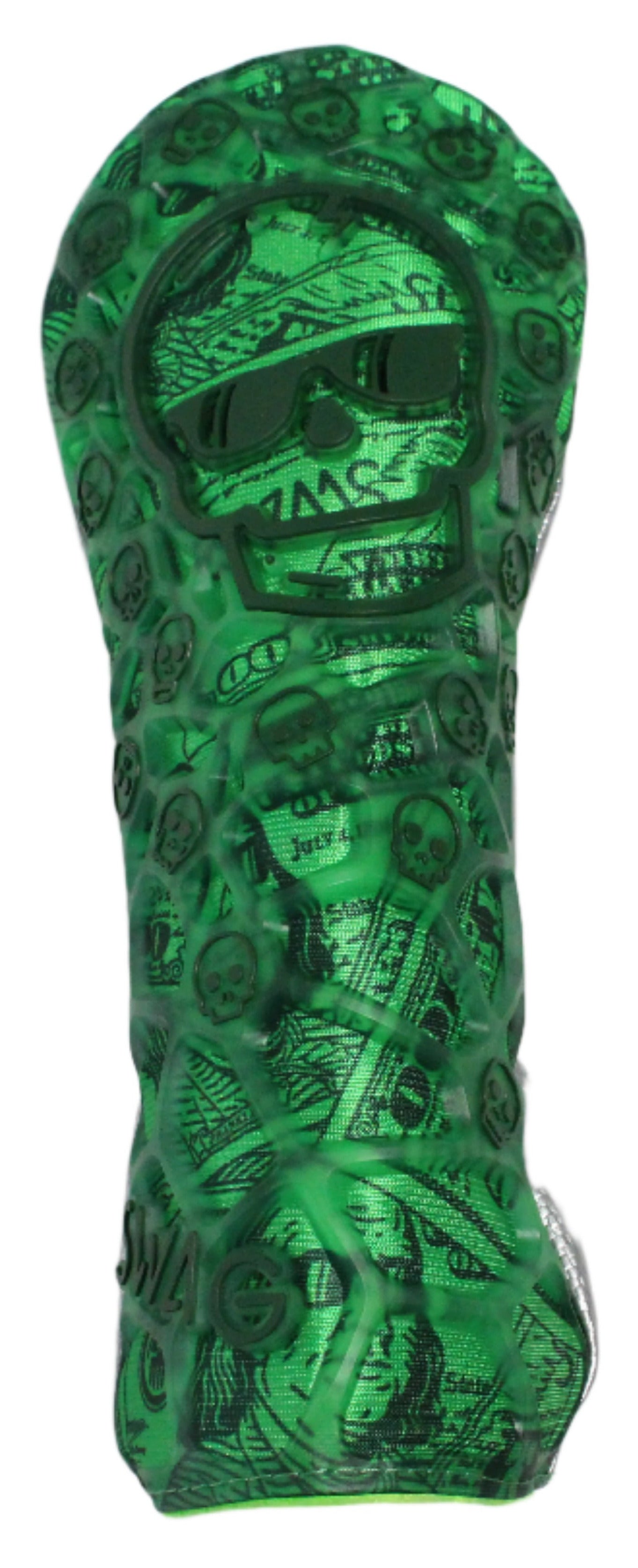 Swag Golf - Dollar Bills Skull TPU Fairway Wood Headcover *opened, no bag* - The Golf Guys Online