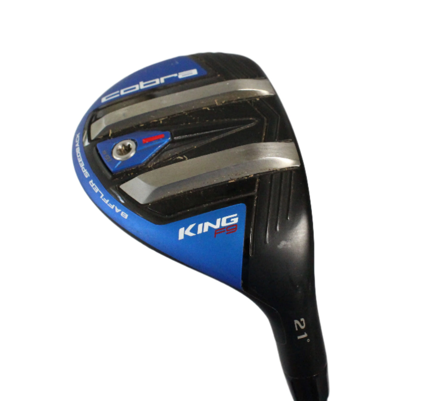 Pre-Owned Cobra KING F9 Speedback One Length: 4 Hybrid (21.0) W/ Fujikura Atmos one length 7-R (Regular) (38 Inch) Shaft (Average) - The Golf Guys Online