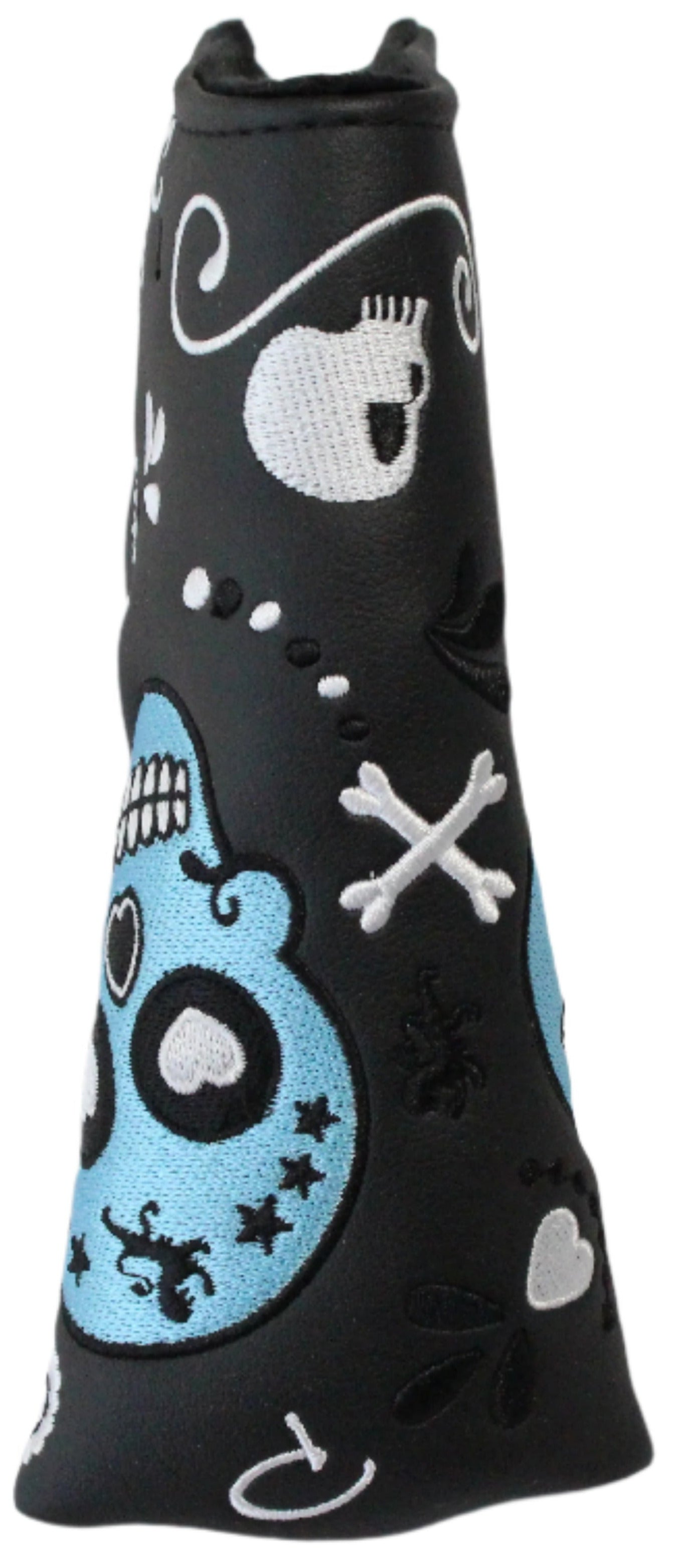 Piretti - Limited Edition Black/White Dia De Los Muertos Blade Putter Headcover - The Golf Guys Online
