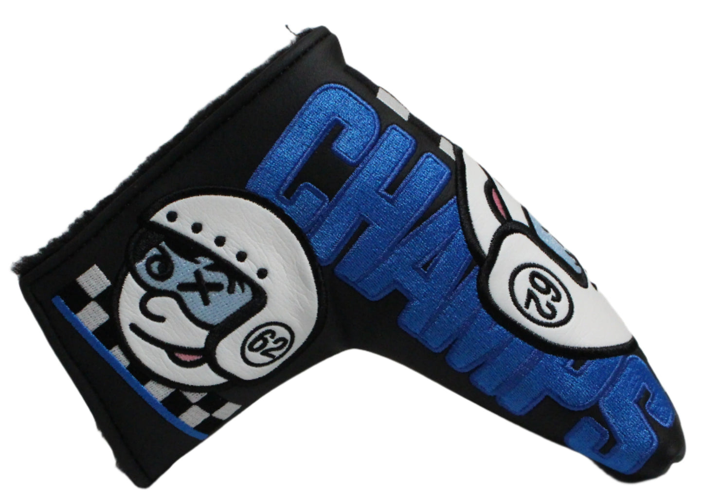 Scotty Cameron - Champs Choice Johnny Racer Black/Blue Blade Putter Headcover - The Golf Guys Online