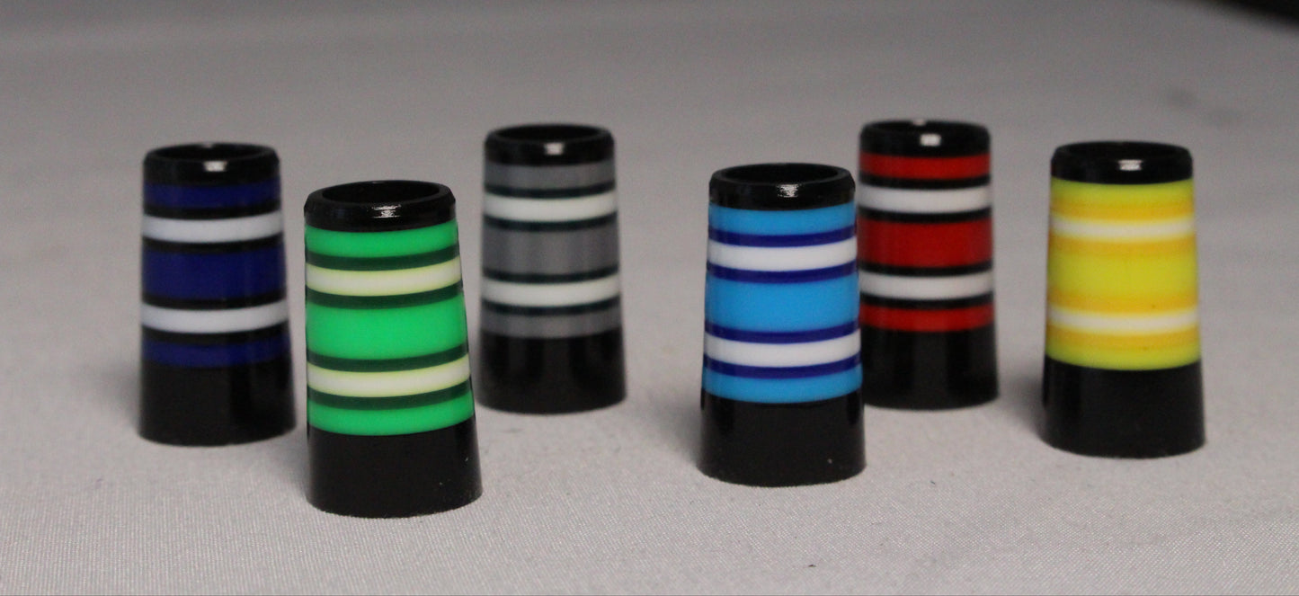 Custom Golf Ferrules Gray/White/Black