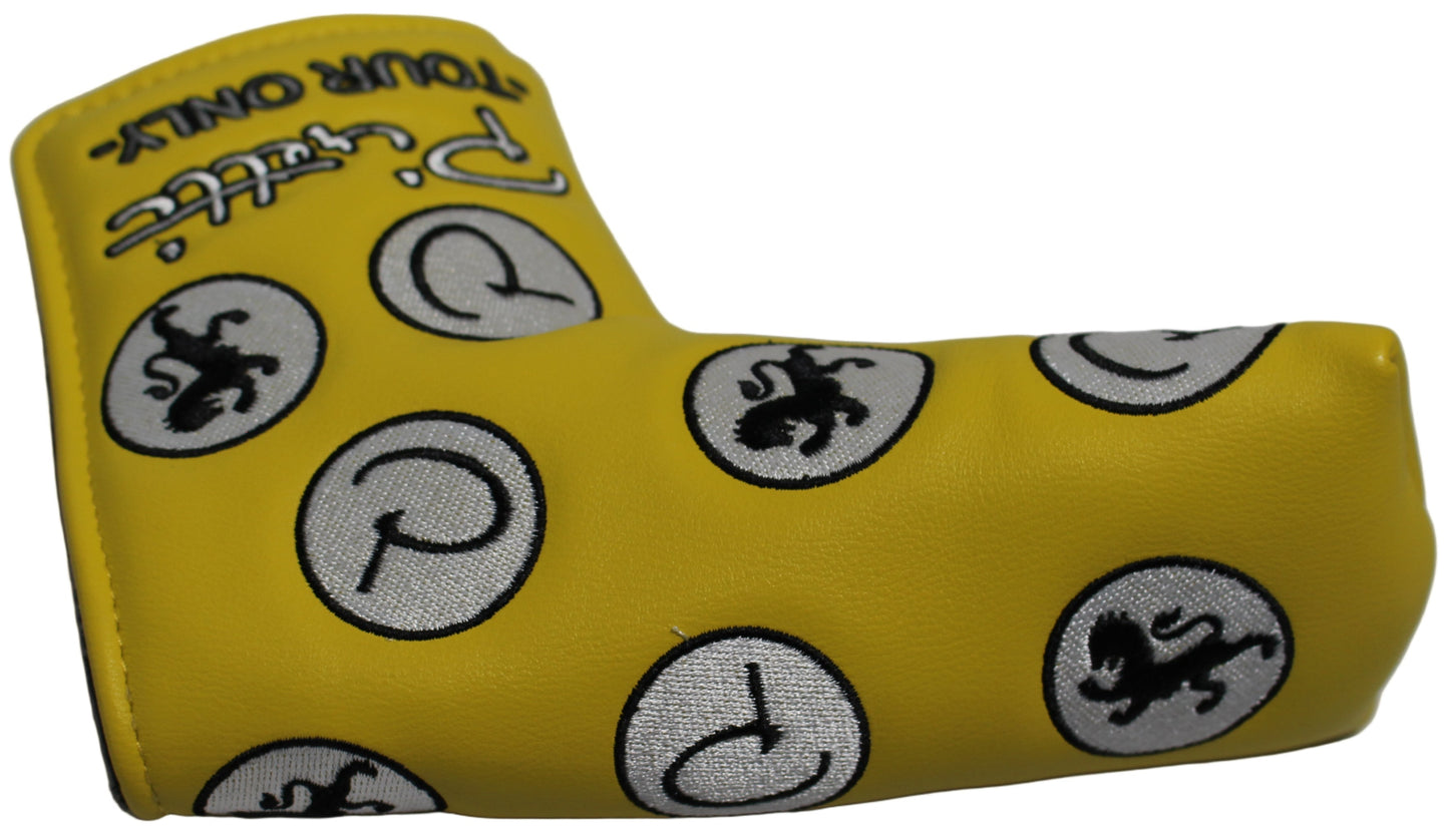 Limited Piretti Circle P Yellow Tour Only Blade Putter Headcover
