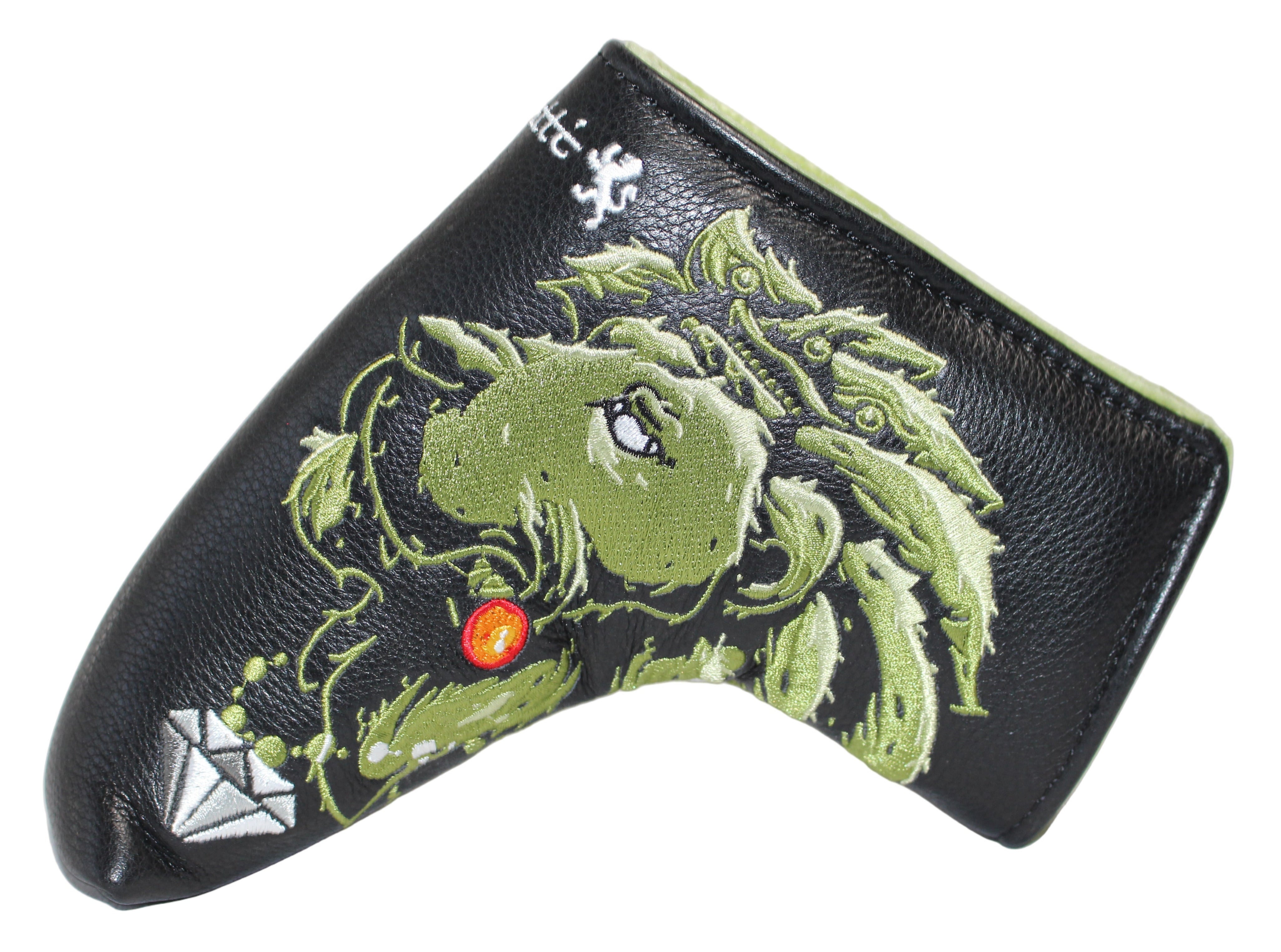 Piretti Majestic Lion King Blade Putter Headcover Green/Black