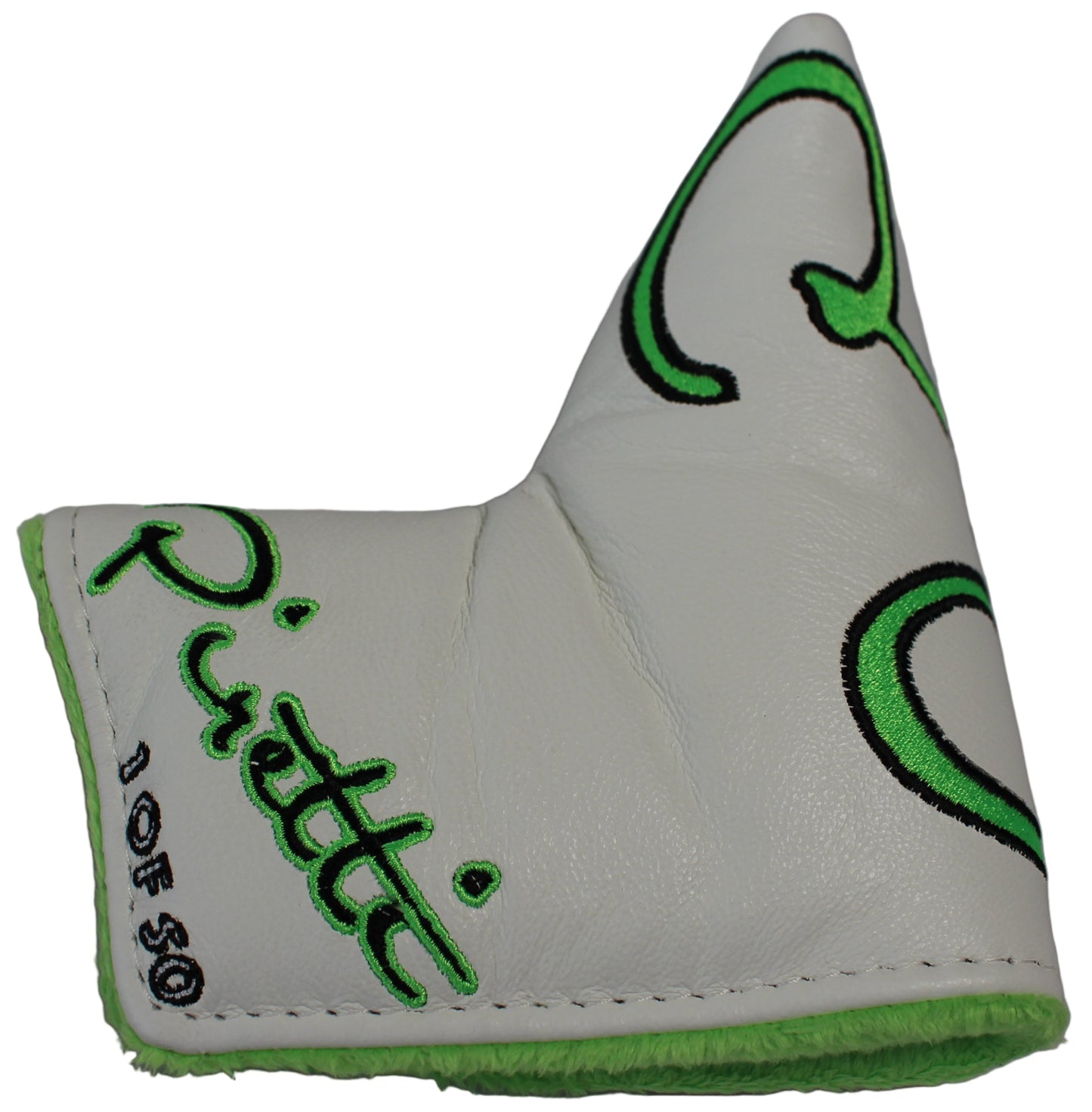 Piretti Limited Edition 1 of 50 White/Green Blade Putter Headcover