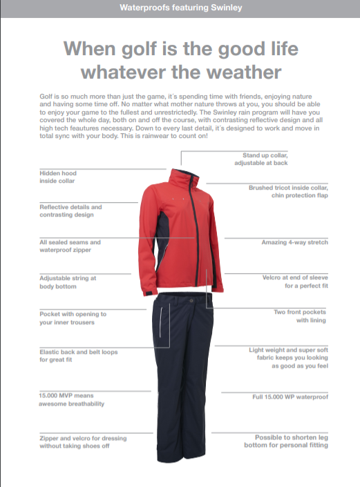 Women's Abacus Swinley Rain Jacket - The Golf Guys Online