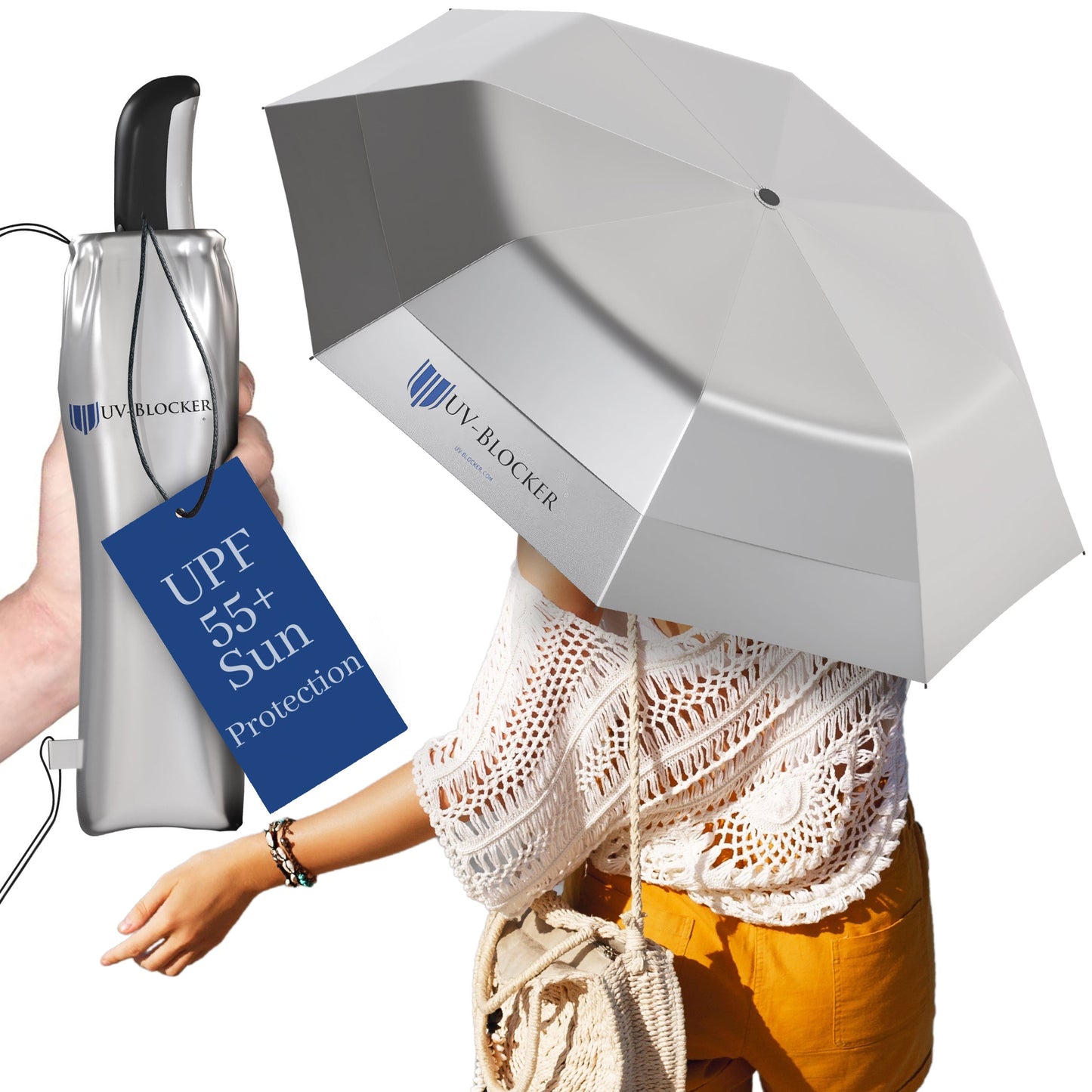 Large Folding UV Umbrella - The Golf Guys Online