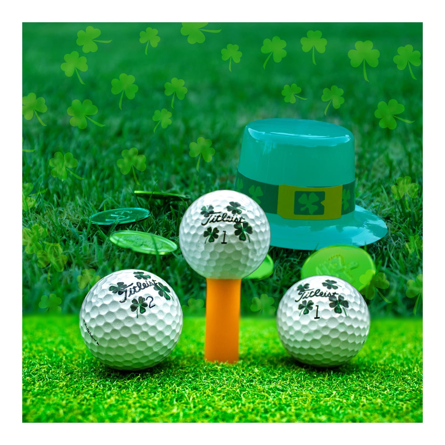 Refurbished Titleist Pro V1 Clover Golf Balls