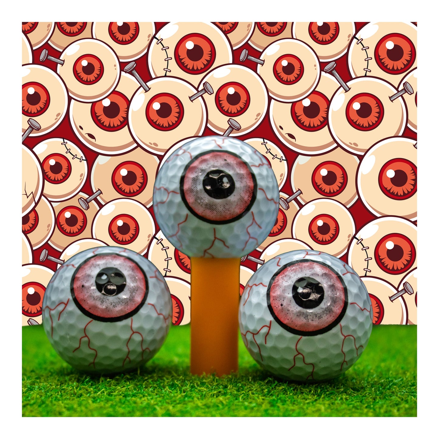 New Novelty Red Blood Shot Eyeballs Golf Balls