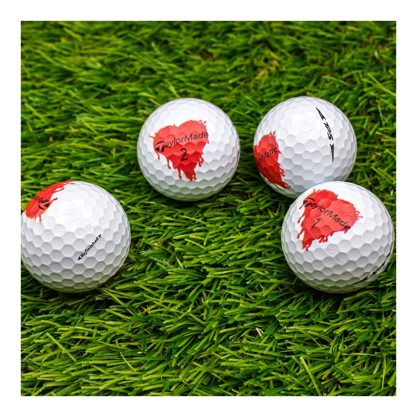 Refurbished TaylorMade TP5 Bleeding Hearts Golf Balls