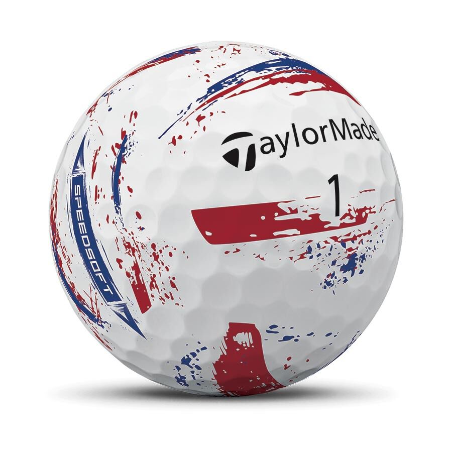 TaylorMade Speed Soft Ink NFL Giants Golf Balls - The Golf Guys Online