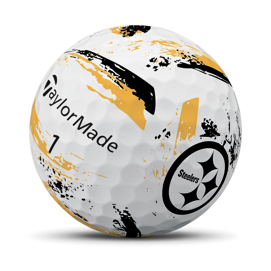TaylorMade Speed Soft Ink NFL Steelers Golf Balls - The Golf Guys Online