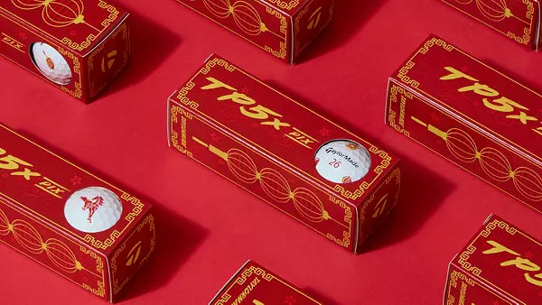 Limited TaylorMade TP5x pix Lunar New Year Golf Balls