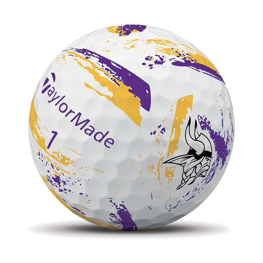 TaylorMade Speed Soft Ink NFL Minnesota Vikings Golf Balls