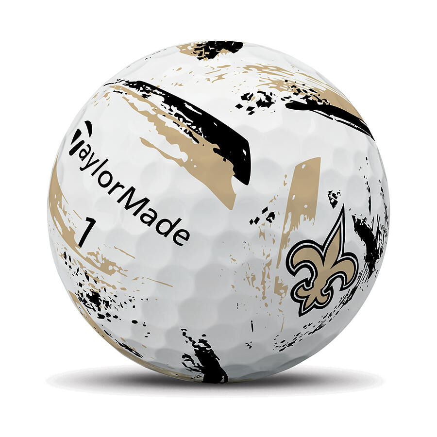 TaylorMade Speed Soft Ink NFL New Orleans Saints Golf Balls