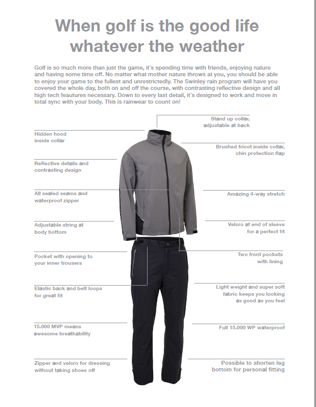 Abacus Men's Swinley Rain Jacket - The Golf Guys Online