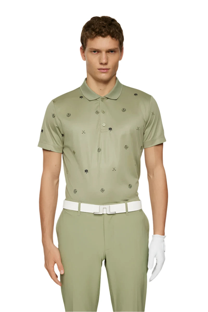 J. Lindeberg Club House Motif Polo - The Golf Guys Online