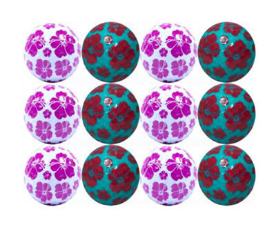 New Novelty Hibiscus Flower Mix of Golf Balls