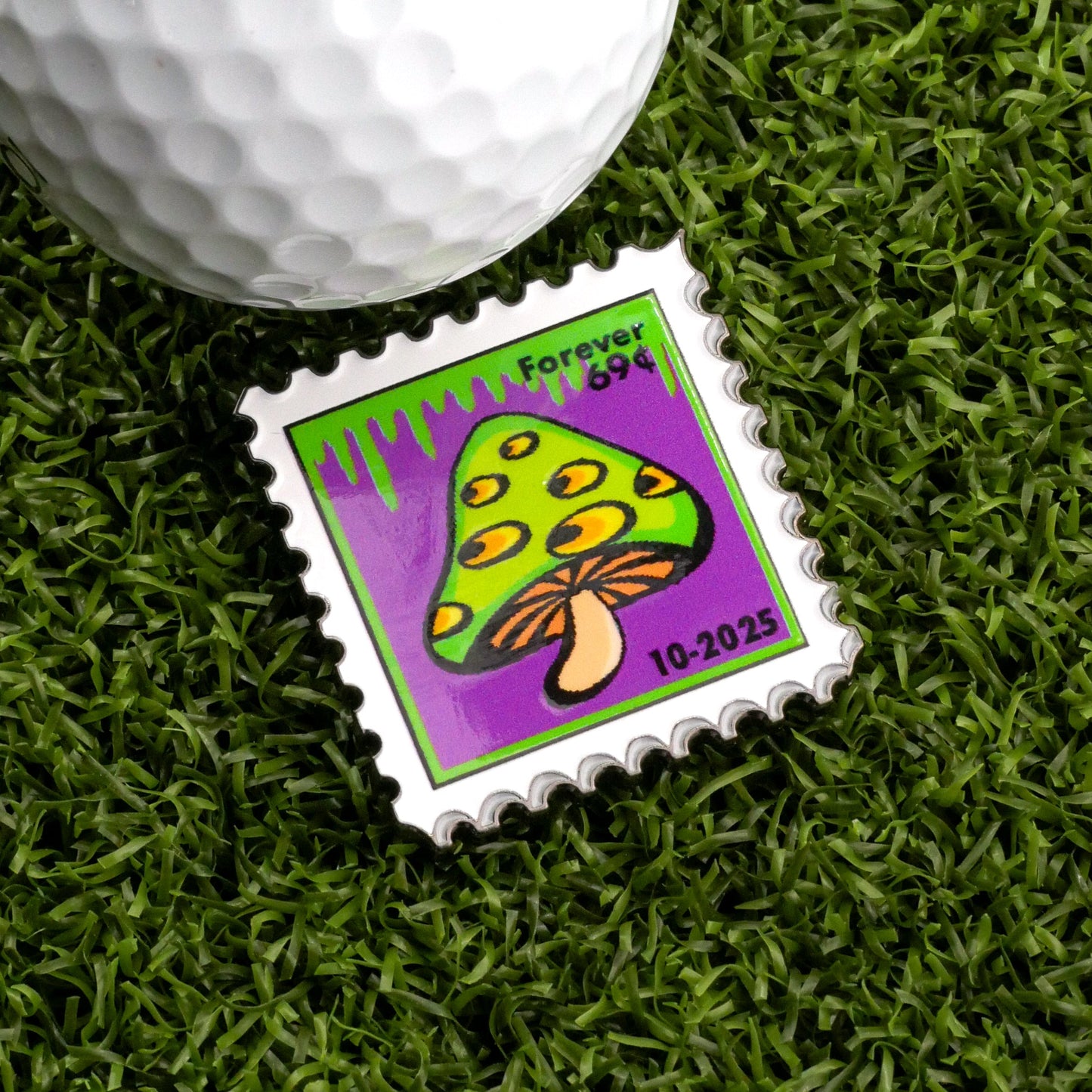 10-2025 Mushroom Stamp Ball Marker