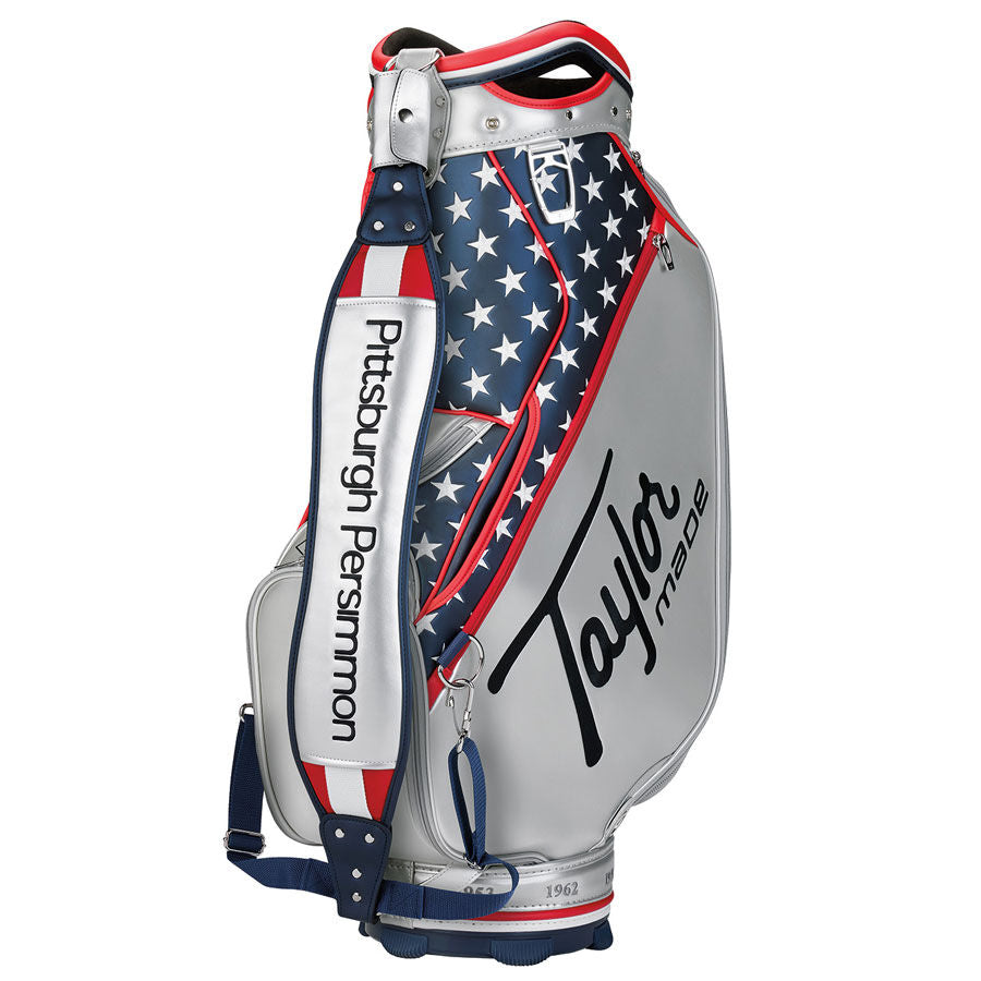 TaylorMade 2025 Summer Commemorative Pittsburgh Persimmon Heritage Staff Bag - The Golf Guys Online