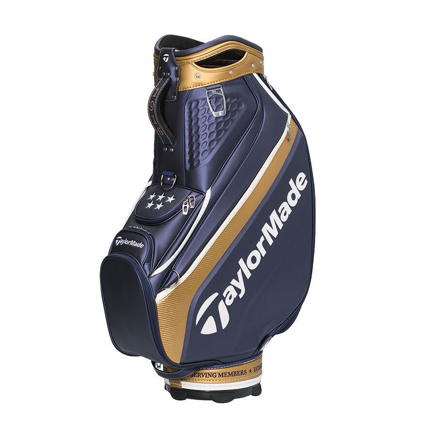 Taylor Made - Professional Championship Staff Bag Navy/Gold - The Golf Guys Online