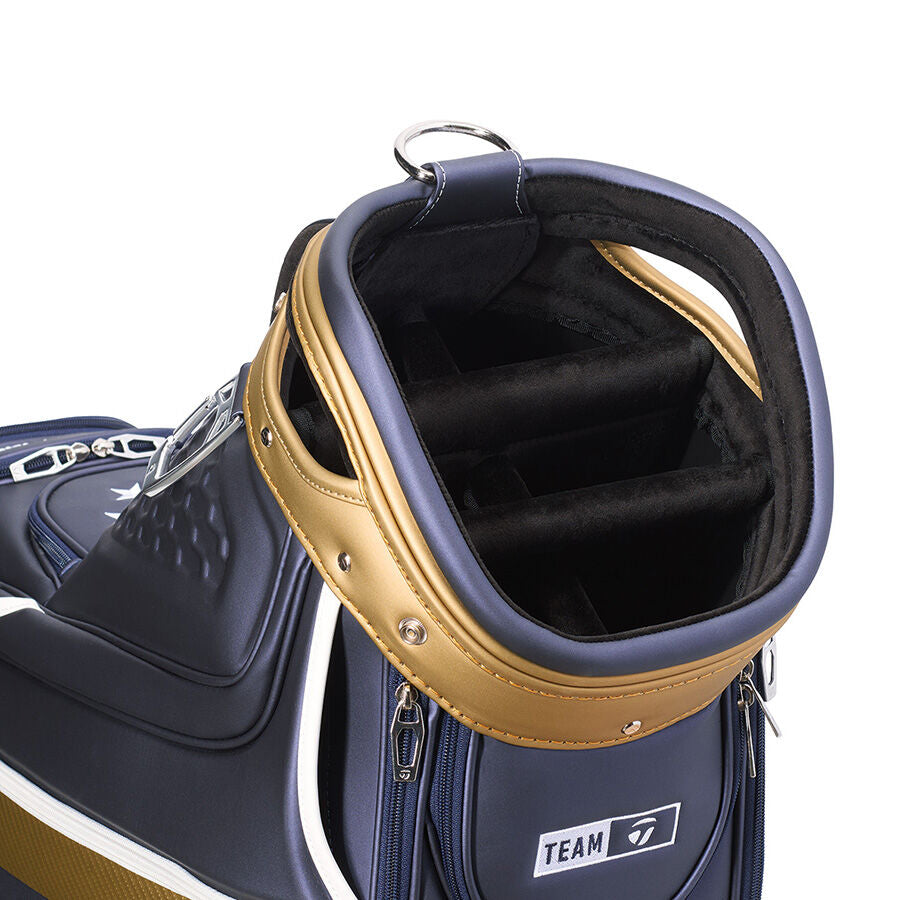 Taylor Made - Professional Championship Staff Bag Navy/Gold - The Golf Guys Online
