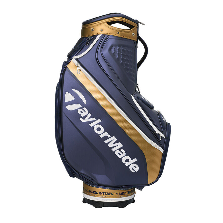 Taylor Made - Professional Championship Staff Bag Navy/Gold - The Golf Guys Online