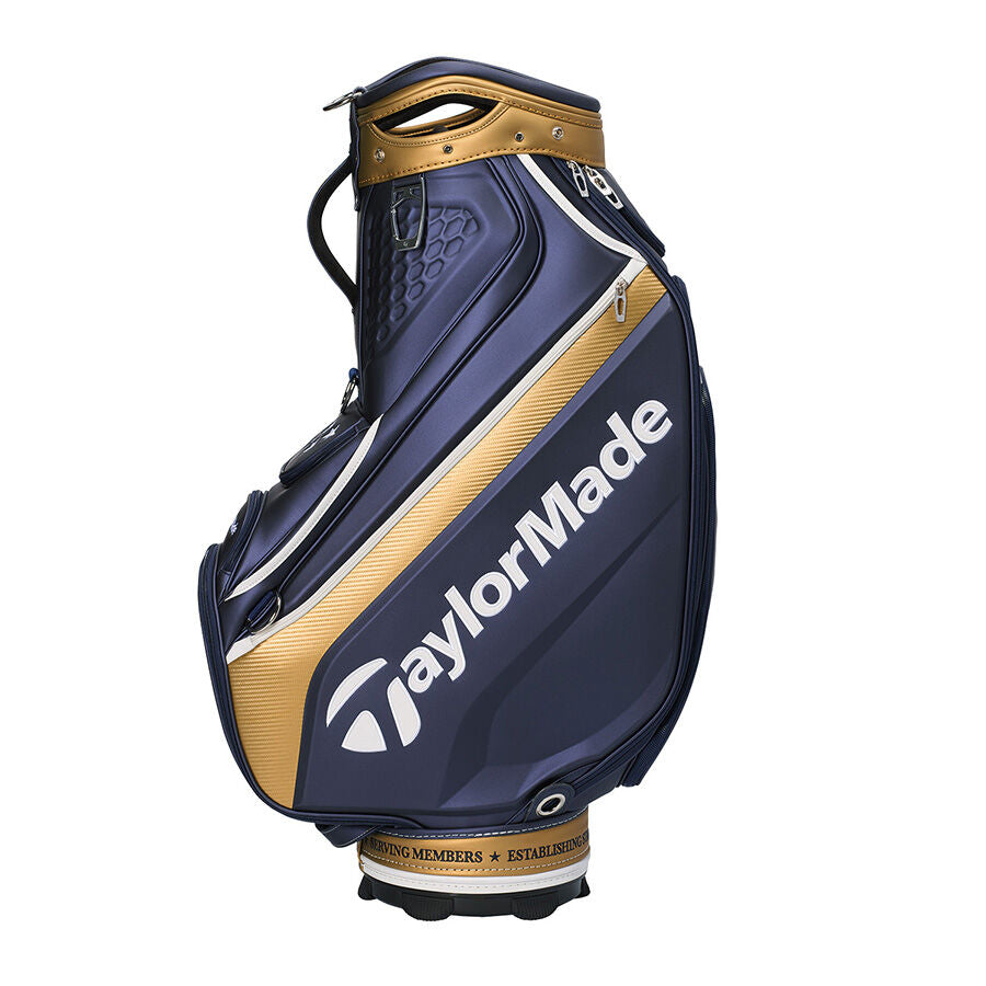 Taylor Made - Professional Championship Staff Bag Navy/Gold - The Golf Guys Online