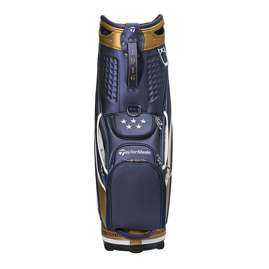 Taylor Made - Professional Championship Staff Bag Navy/Gold - The Golf Guys Online
