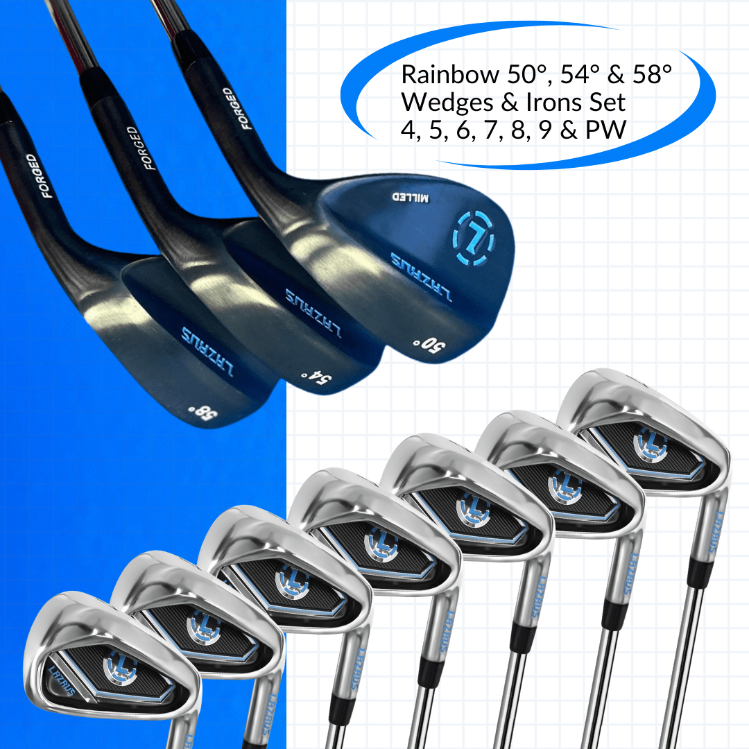 Lazrus Golf - Wedges Set or Individual - Forged 50, 54, 58 | Gap, Sand, Lob Wedge (Right Hand) - The Golf Guys Online