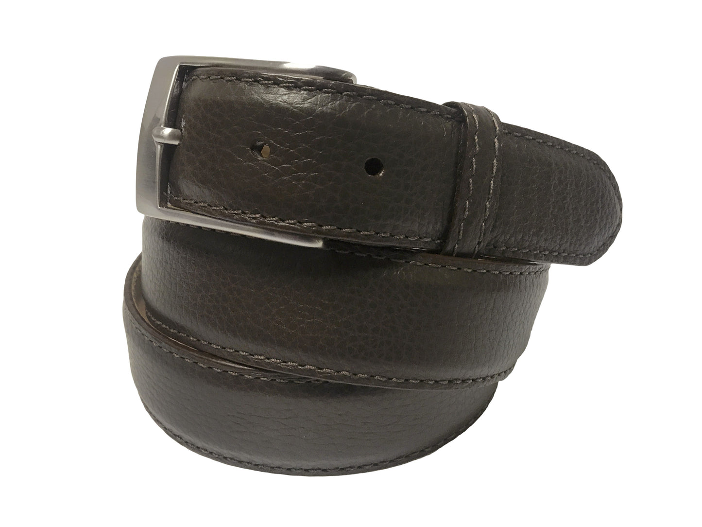Calf Skin Pebble Belt Brown Classic - The Golf Guys Online